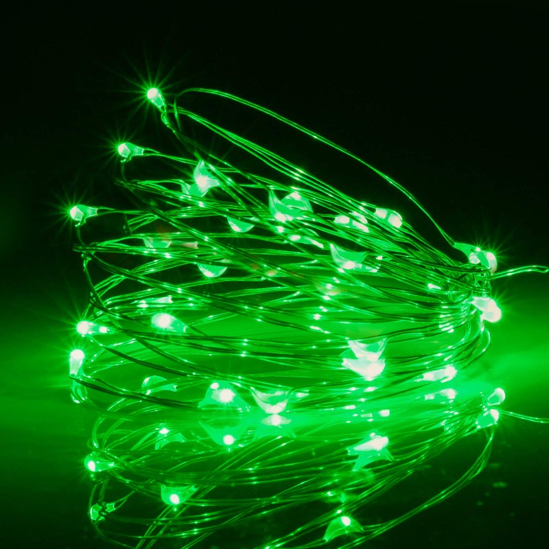 XINKAITE Waterproof LED Fairy String Lights - Starry DIY Decoration for Indoor & Outdoor Parties, Christmas, Holidays (10FT/3Meters, Green) - Image 3